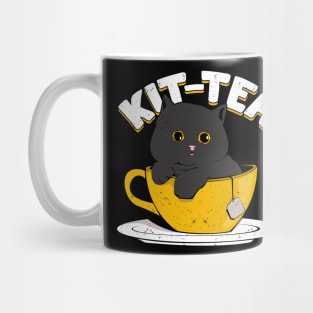 Kit-Tea Funny Cat Lover Tea Drinker Gift Mug